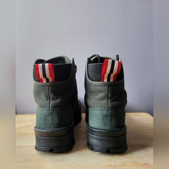 WOMENS HUNTER CANVAS DESERT COMMANDO BOOTS (10/42) - Picture 3 of 5